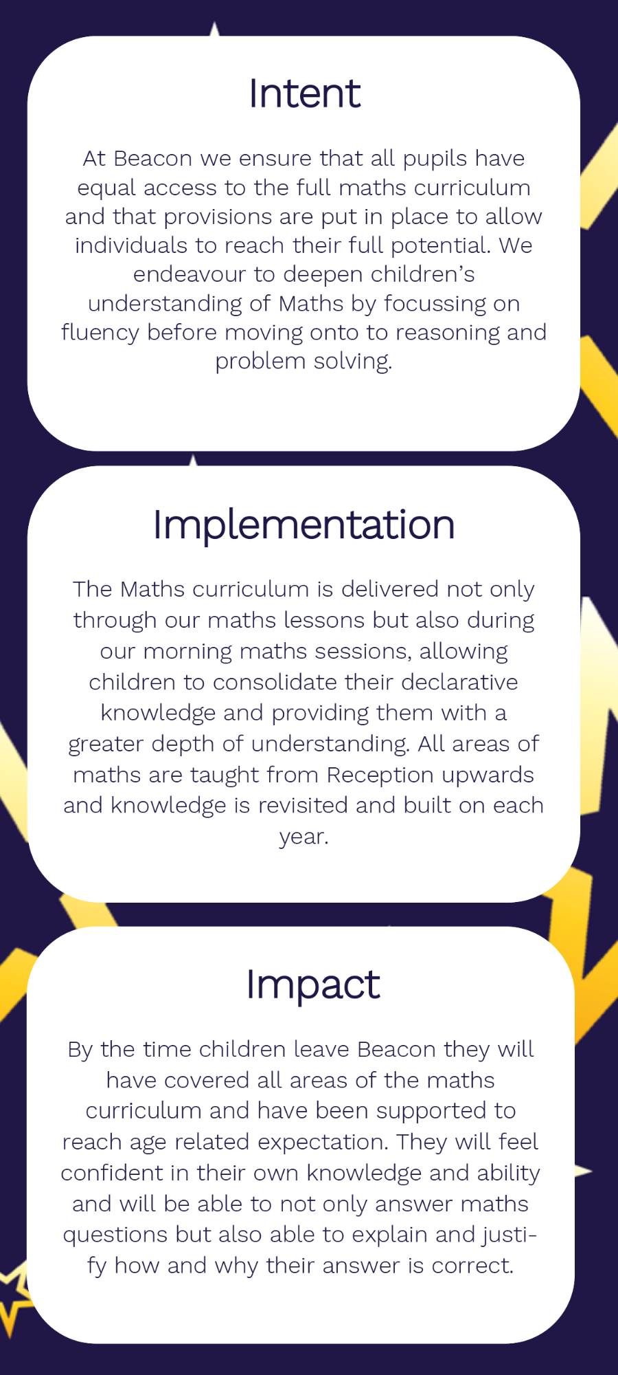 Key Stage " information Leaflet
